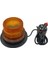 12V-24V Çakar Tepe Lamba Mıknatıslı Çakmak Fişli 18 Ledli (Fonksiyonlu) (130*90 Mm) Turuncu 2