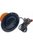 12V-24V Çakar Tepe Lamba Mıknatıslı Çakmak Fişli 18 Ledli (Fonksiyonlu) (130*90 Mm) Turuncu 3