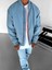Erkek Basic Bomber Ceket Mavi 3