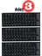 MR01 Rusça Klavye Sticker/Kaliteli Pvc-3 Adet/Rusça Ingilizce Klavye Etiketi-Rusça Pc Keyboard Sticker 1