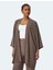 Viskon Karışımlı Rahat Kalıp Geniş Uzun Kollu Kimono 2