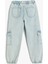 Pamuklu Beli Bağcıklı Cepli Jogger Denim Pantolon 2