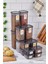 Dina 64 Parça Kare Erzak ve Bakliyat Saklama Kabı Baharat Seti 8X(300ML500ML1100ML1700ML) Etiketli 2