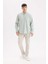 %100 Pamuk Regular Fit Polo Yaka Oxford Basic Düz Uzun Kollu Gömlek A8028AX25SP 2