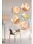 Dekoratif Oval 5 Parça Çerçeve Görünümlü Mdf Tablo Seti - Artovlcllct6 2