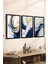 3 Parça Siyah Çerçeve Görünümlü Mdf Poster Tablo Seti - Set 22 1