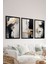 3 Parça Siyah Çerçeve Görünümlü Mdf Poster Tablo Seti - Set 20 1