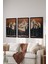 3 Parça Siyah Çerçeve Görünümlü Mdf Poster Tablo Seti - Set 9 1