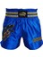 Kick Boks Şortu Nakışlı Mavi 3