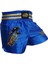 Kick Boks Şortu Nakışlı Mavi 4