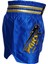 Kick Boks Şortu Nakışlı Mavi 5