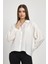 4316A Oversize Klasik Gömlek Beyaz 3