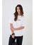 Ekru Baskı Detaylı Kısa Kollu T-Shirt 1