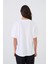 Ekru Baskı Detaylı Kısa Kollu T-Shirt 5