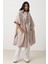 Bej Oversize Asimetrik Yaka Midi Boy Trençkot 2