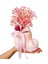 Şoklanmış Pembe Cipso Beton Patik Saksı Tasarımı & Hoşgeldin Kız Bebek & 15-20 cm & Kuru Çiçek 1