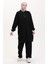 Kapüşonlu Tunik Pantolon Ikili Takım 0567-01 Siyah 1