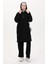 Kapüşonlu Tunik Pantolon Ikili Takım 0567-01 Siyah 2
