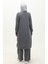 Iki Ip Tunik Pantolon Ikili Takım 0044-16 Koyu Gri 5