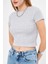 Bisiklet Yaka Kısa Kol Badi Crop Coton Body 4020 5