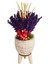 Lavanta Cream Kuru Çiçek Aranjman & Dekoratif Çiçek 15-20 cm & Doğum Günü Hediyesi 3
