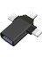 Micro USB Type-C Lightning To 4in1 Otg USB Çevirci Kamera Flash Bellek Adaptör - FC930 1