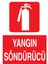 Yangın Söndürücü Uyarı Tabelası - 20 x 30 Alüminyum Kompozit Panel - Y57 1