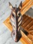 BitonToptan Zebra Mask Totem Aborjin Tipi Duvar Objesi Mindi Ağacı El Oyması Büyük Boy 40 cm 1