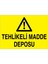 Tehlikeli Madde Deposu Uyarı Tabelası - 20 x 30 Alüminyum Kompozit Panel - Tm4 1
