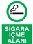 Sigara İçme Alanı Uyarı Tabelası - 50 x 70 Alüminyum Kompozit Panel - SİG28 1