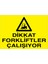 Dikkat Forkliftler Çıkabilir Uyarı Tabelası - 50 x 70 Foreks - F6 1