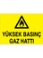 Yüksek Basonç Gaz Hattı Uyarı Tabelası - 20 x 30 Alüminyum Kompozit Panel - DG10 1
