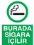 Burada Sigara İçilir Uyarı Tabelası - 50 x 70 Alüminyum Kompozit Panel - SİG25 1