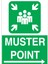 Muster Point Uyarı Tabelası - 35 x 50 Alüminyum Kompozit Panel - Ed5 1