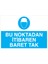 Bu Noktadan İtibaren Baret Tak Uyarı Tabelası - 70 x 100 Alüminyum Kompozit Panel - KKB15 1