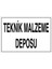 Teknik Malzeme Deposu Uyarı Tabelası - 70 x 100 Alüminyum Kompozit Panel - Ksm2 1