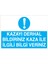 Kazayı Derhal Bildiriniz Uyarı Tabelası - 35 x 50 Alüminyum Kompozit Panel - Ik4 1