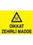 Dikkat Zehirli Madde Uyarı Tabelası - 50 x 70 Alüminyum Kompozit Panel - Zm3 1