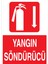 Yangın Söndürücü Uyarı Tabelası - 35 x 50 Alüminyum Kompozit Panel - Y56 1