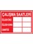 Çalışma Saatleri Uyarı Tabelası - 35 x 50 Alüminyum Kompozit Panel - Iyf5 1