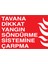 Tavana Dikkat Yangın Söndürme Sistemine Çarpma Uyarı Tabelası - 50 x 70 Alüminyum Kompozit Panel - Y67 1