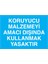 Koruyucu Malzemeyi Amacı Dışında Uyarı Tabelası - 50 x 70 Alüminyum Kompozit Panel - Di43 1