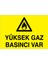Yüksek Gaz Basıncı Var Uyarı Tabelası - 35 x 50 Alüminyum Kompozit Panel - Dg9 1