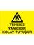 Tehlike Yanıcıdır Kolay Tutuşur Uyarı Tabelası - 20 x 30 Alüminyum Kompozit Panel - YP12 1