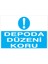 Depoda Düzeni Koru Uyarı Tabelası - 50 x 70 Alüminyum Kompozit Panel - İRD13 1