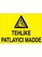Tehlike Patlayıcı Madde Uyarı Tabelası - 70 x 100 Alüminyum Kompozit Panel - 1