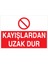Kayışlardan Uzak Dur Uyarı Tabelası - 20 x 30 Alüminyum Kompozit Panel - M77 1