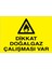 Dikkat Doğalgaz Çalışması Var Uyarı Tabelası - 50 x 70 Alüminyum Kompozit Panel - DG27 1