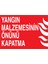 Yangın Malzemesinin Önünü Kapatma Uyarı Tabelası - 20 x 30 Alüminyum Kompozit Panel - Y27 1