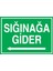 Sığınağa Gider Uyarı Tabelası - 50 x 70 Foreks - S4 1